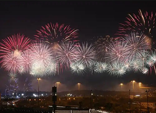玉门市焰火晚会